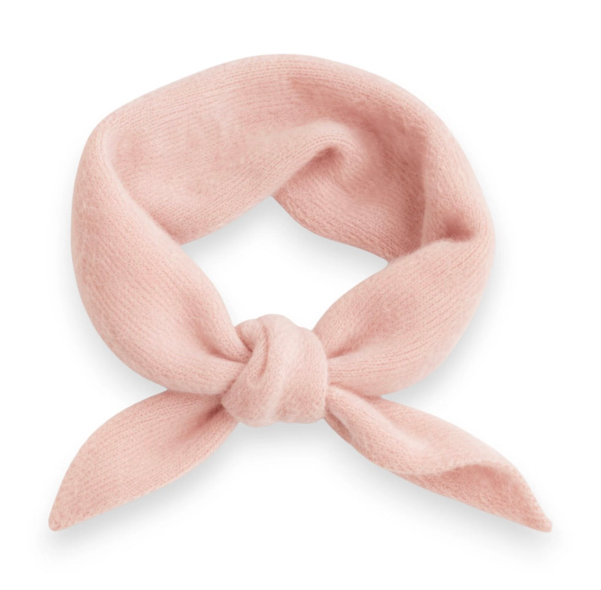 Triangle Wool Blend Neck Scarf | Pastel Pink