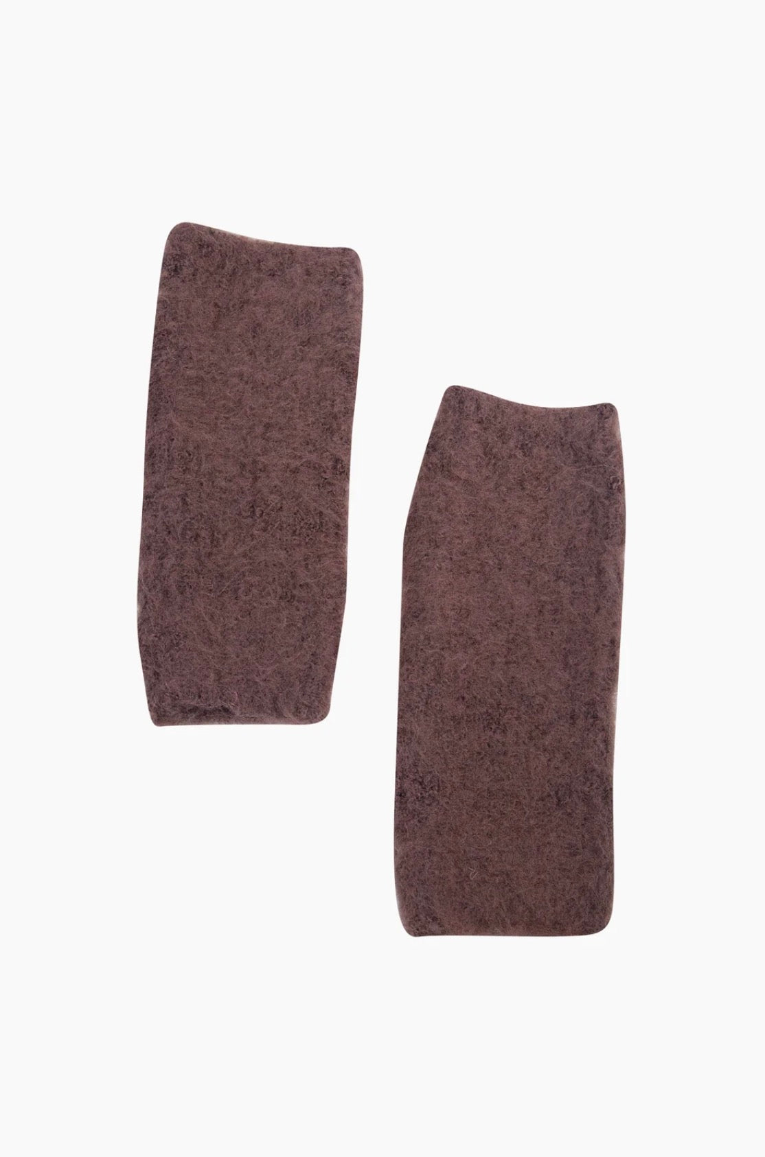 Knitted Wrist Warmers | Brown