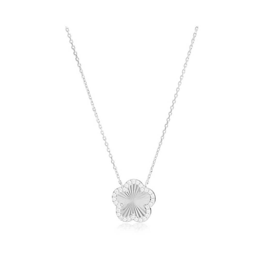 Clover Necklace | Silver
