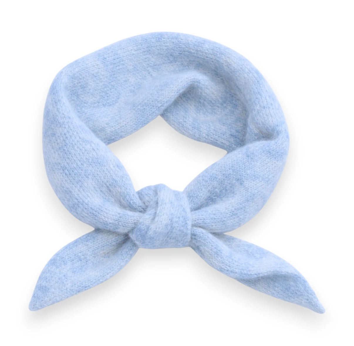 Triangle Wool Blend Neck Scarf | Pastel Blue