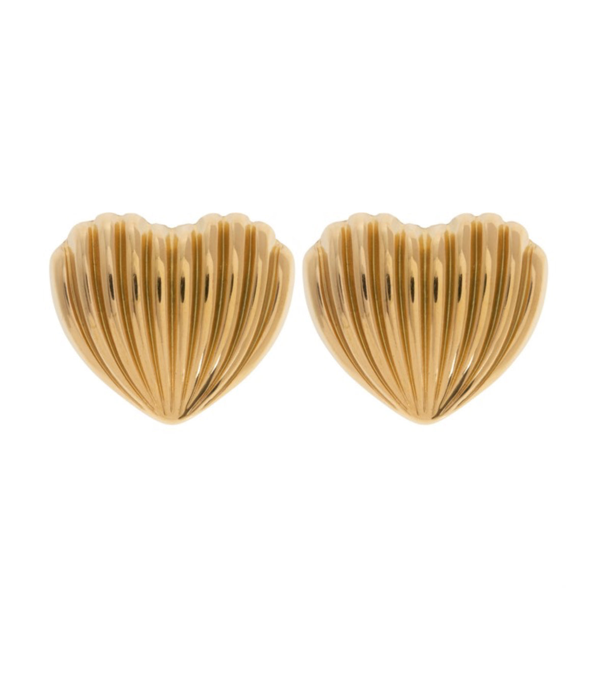 Sasha Heart Statement Earrings