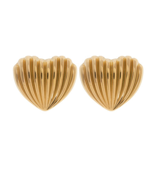 Sasha Heart Statement Earrings