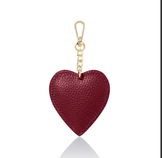 Love Heart Keyring | Burgundy
