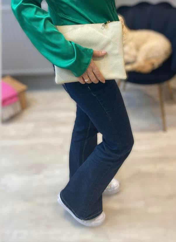 Amalfi Triple Pocket Crossbody Bag | Navy