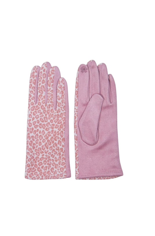 Leopard Gloves | Pink