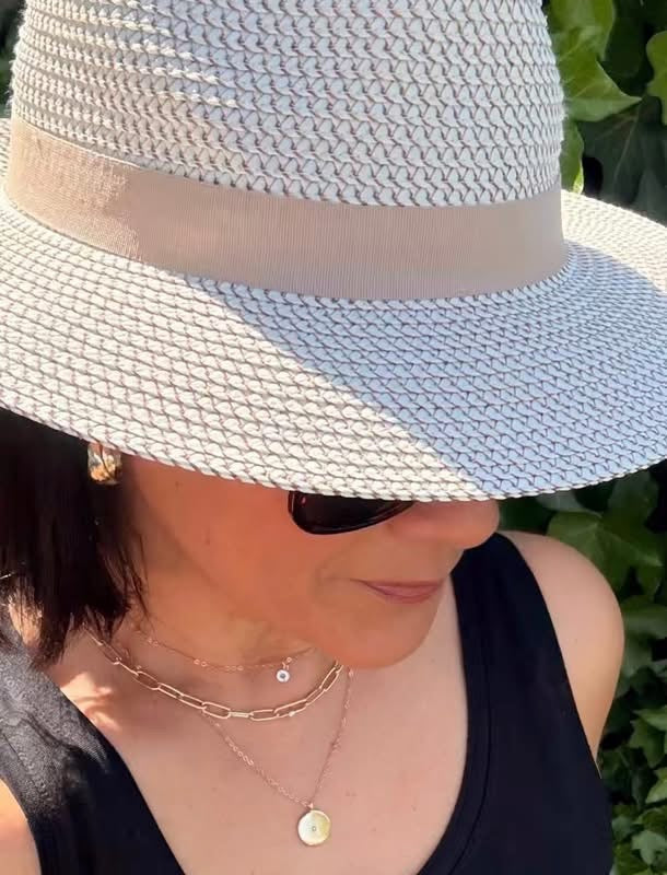 PRE-ORDER: Solero Sun Hat (UPF50+ & Packable) | Taupe & Ivory