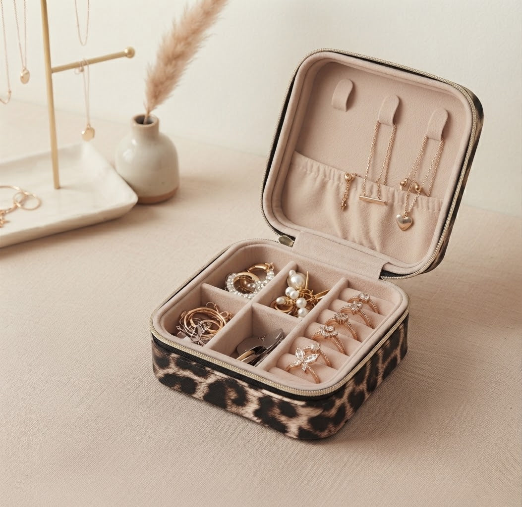 Leopard Jewellery Case
