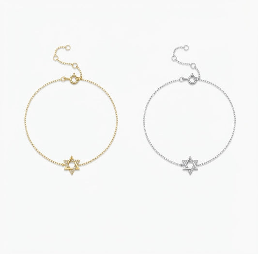 Star of David Bracelet | Gold or Silver