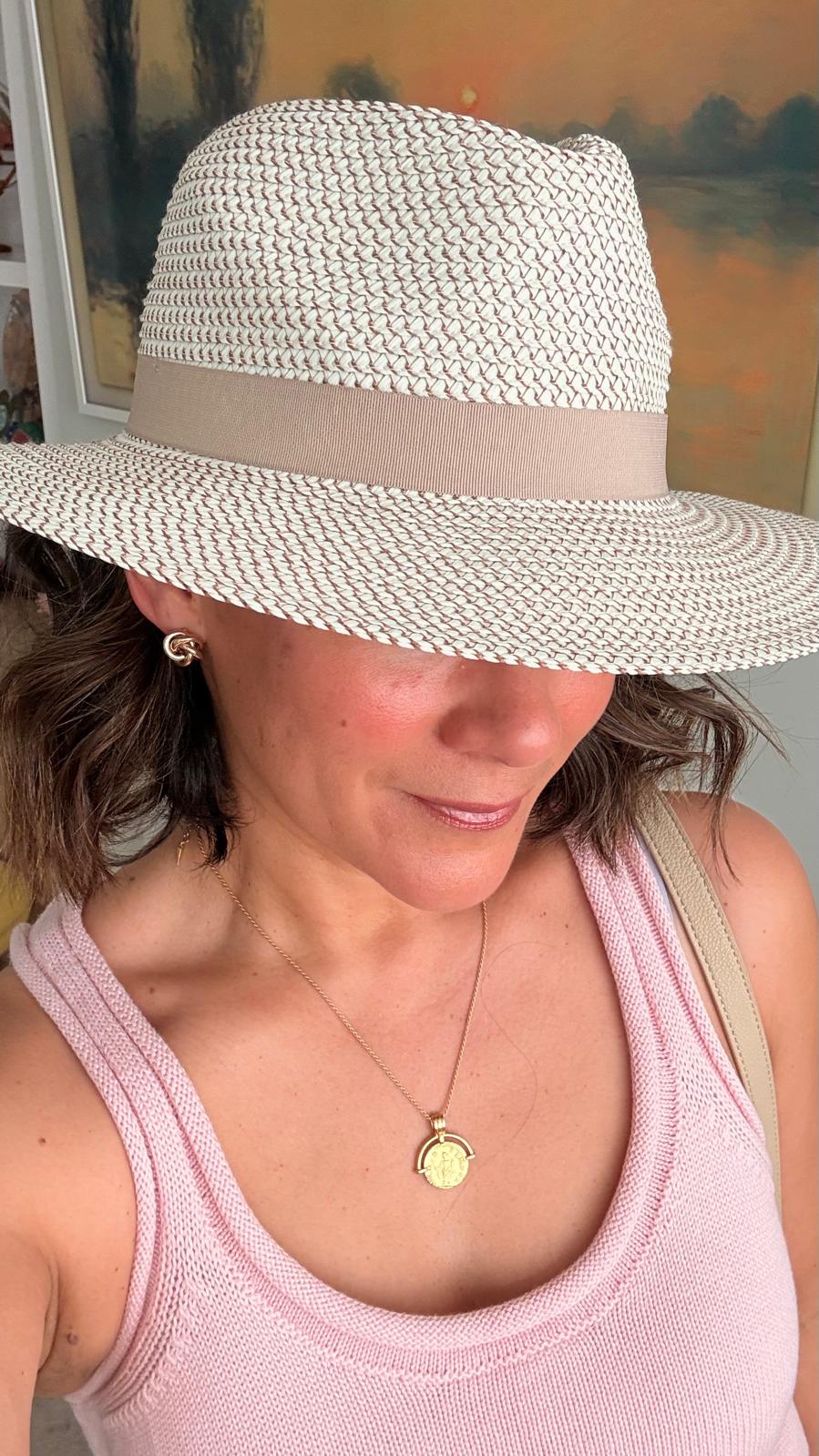 PRE-ORDER: Solero Sun Hat (UPF50+ & Packable) | Taupe & Ivory