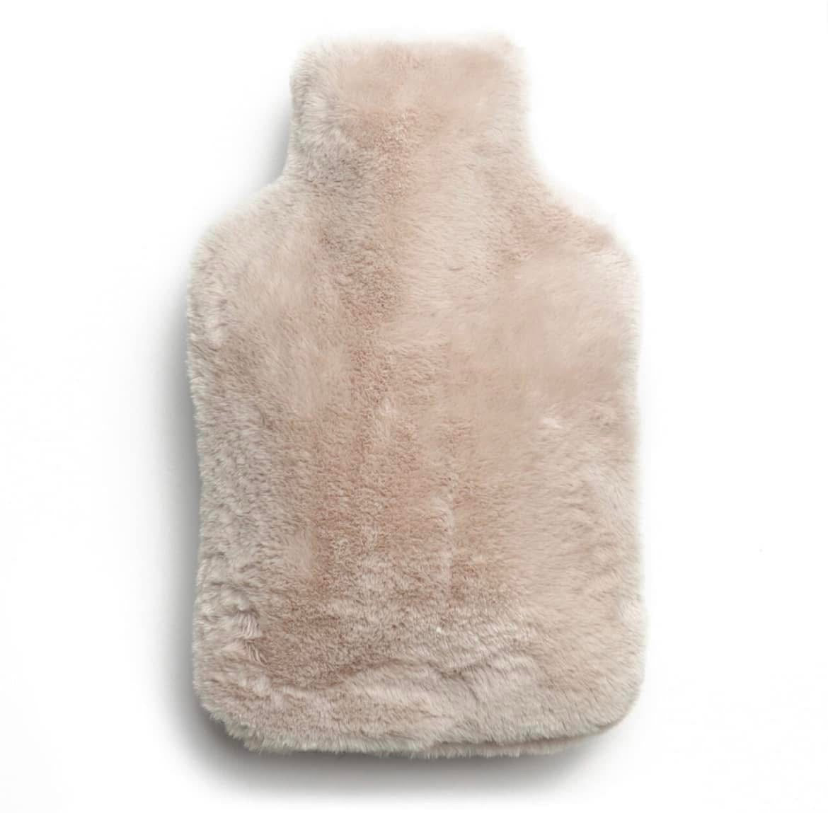 Luxury Faux Fur Hot Water Bottle | Cream