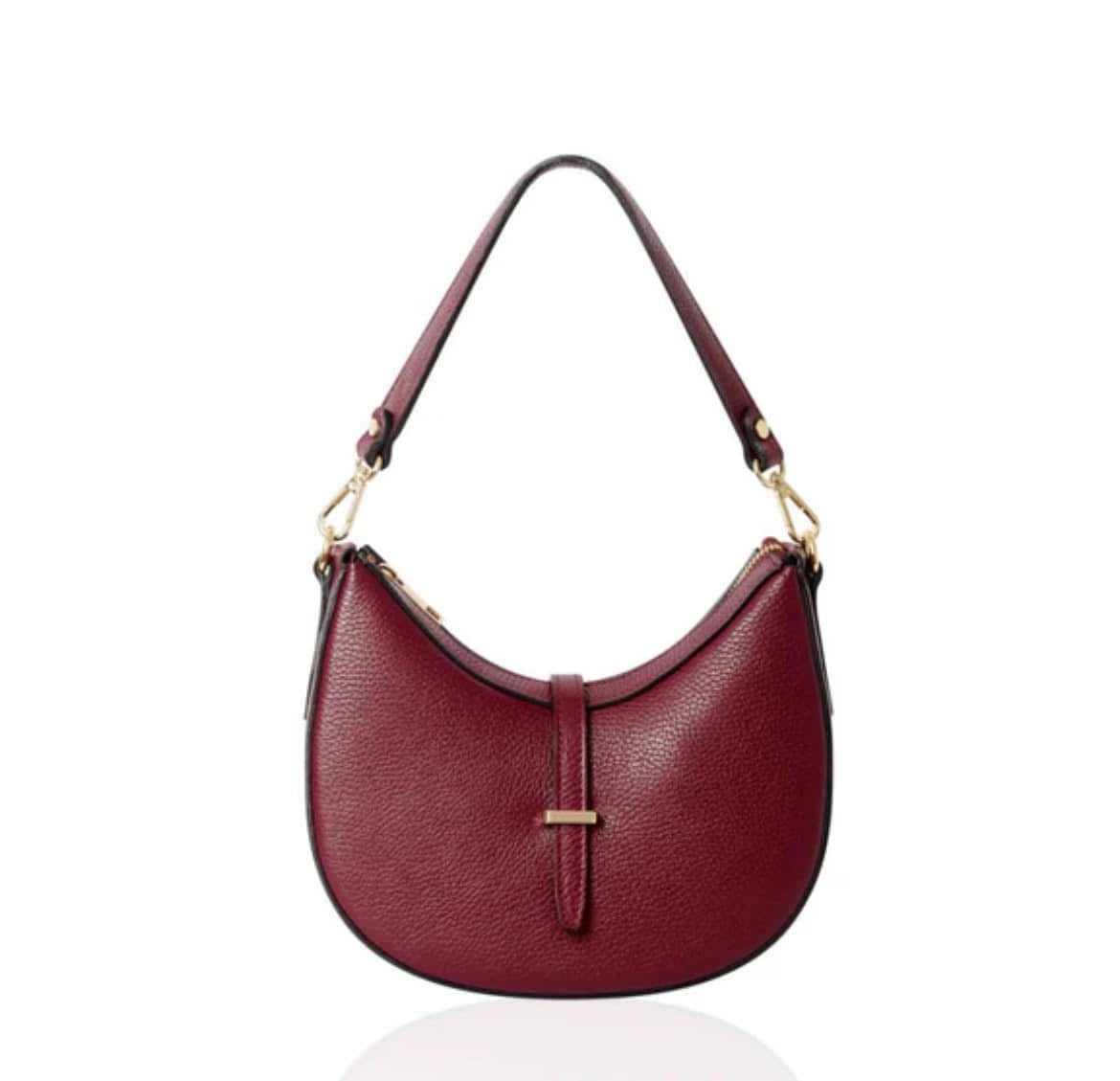 Back Mid November - Crescent Shoulder/Crossbody Bag | Burgundy