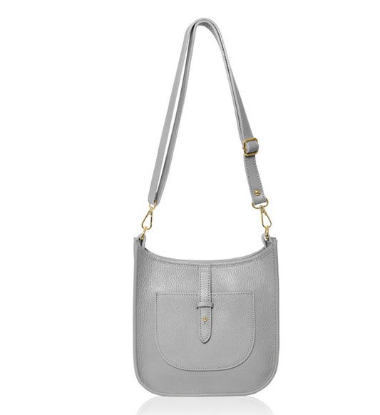 Portofino Leather Bag | Grey