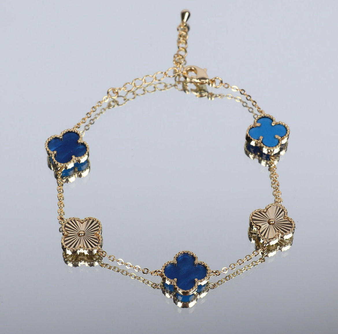 Clover Bracelet | Mother Of Pearl Blue