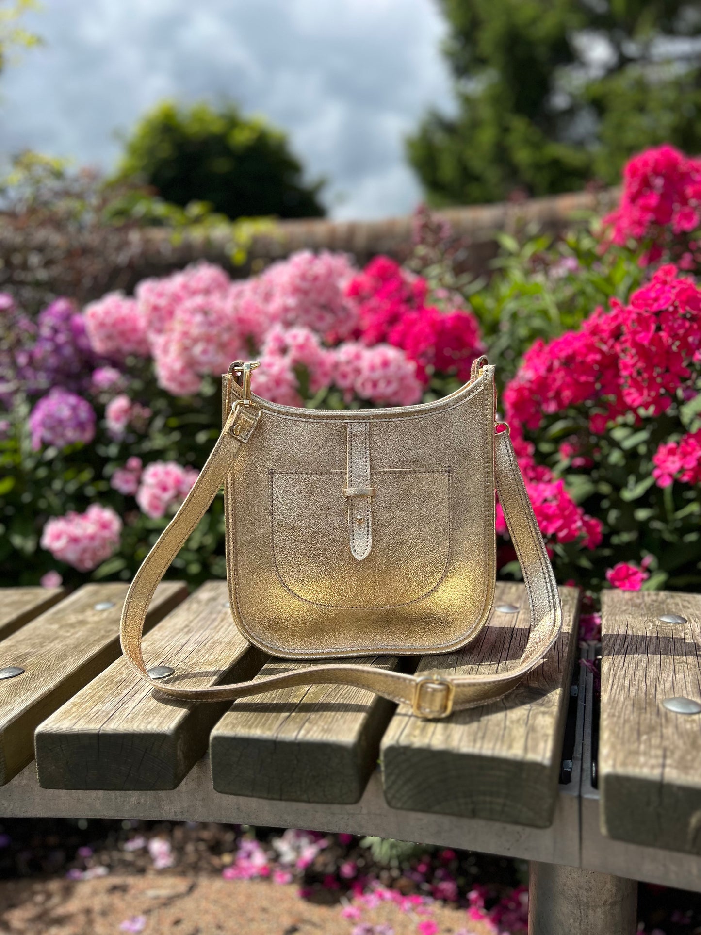 Portofino Leather Bag | Gold