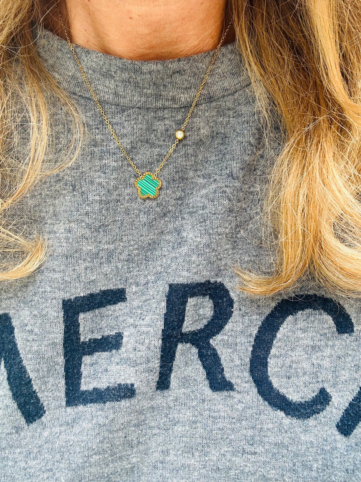 Clover Necklace | Green