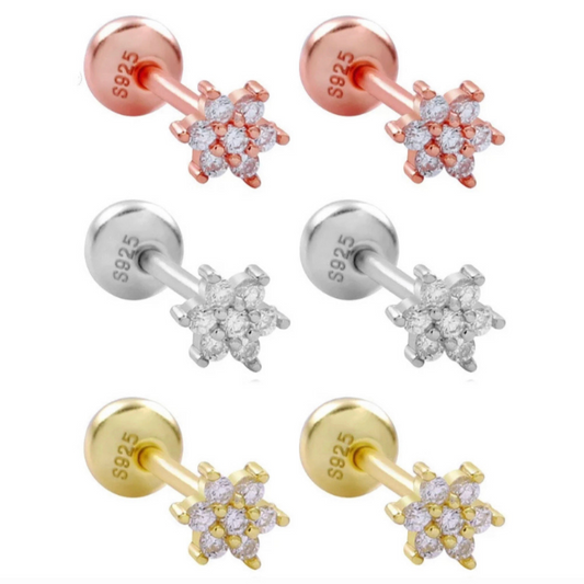 Trudy Stud SINGLE Earring | Gold, Rose Gold or Silver