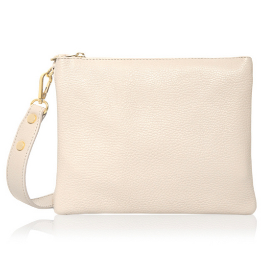 Amalfi Triple Pocket Crossbody Bag | Cream