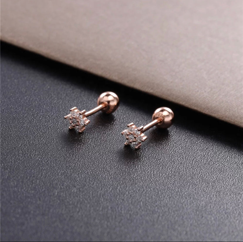 Trudy Stud SINGLE Earring | Gold, Rose Gold or Silver