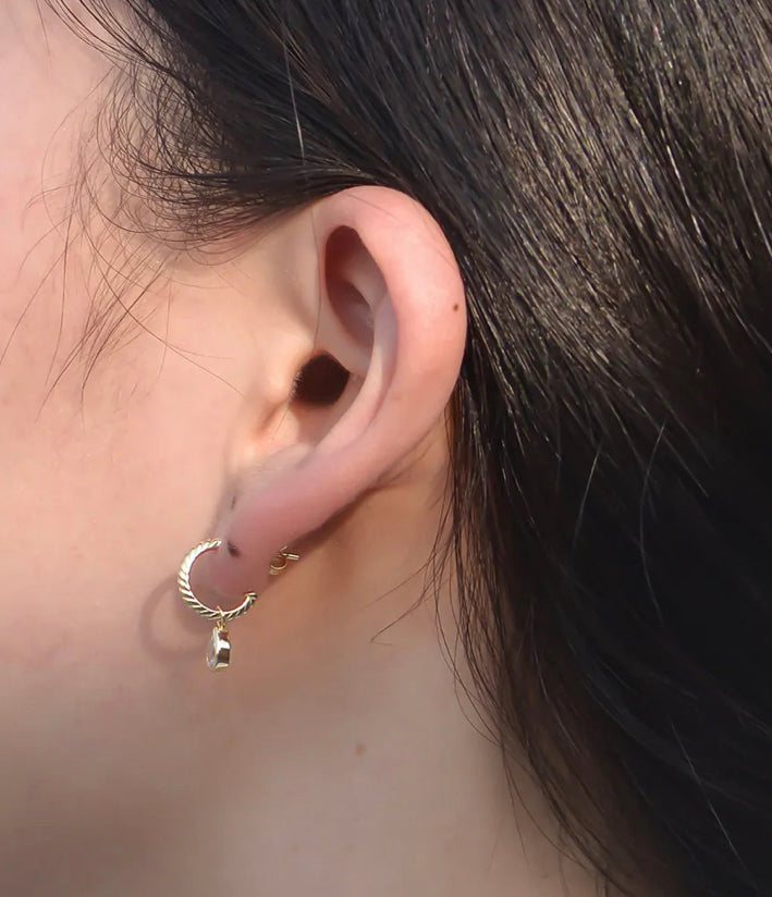 Tear Drop Earrings | Silver